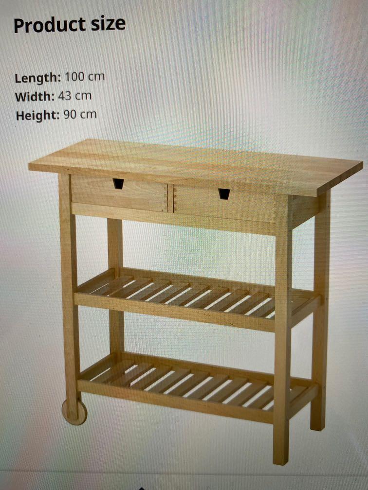 IKEA Kitchen work table, Furniture & Home Living, Furniture, Tables