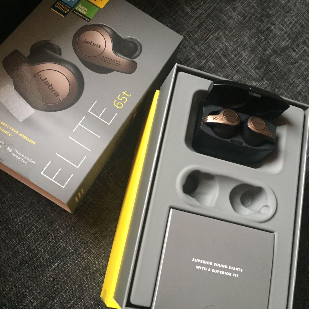 Bisa Shopee jabra elite 65t earphone mulus like new lengkap box