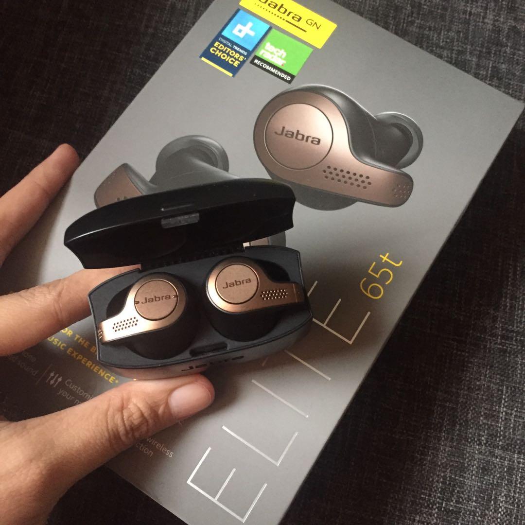 Bisa Shopee jabra elite 65t earphone mulus like new lengkap box