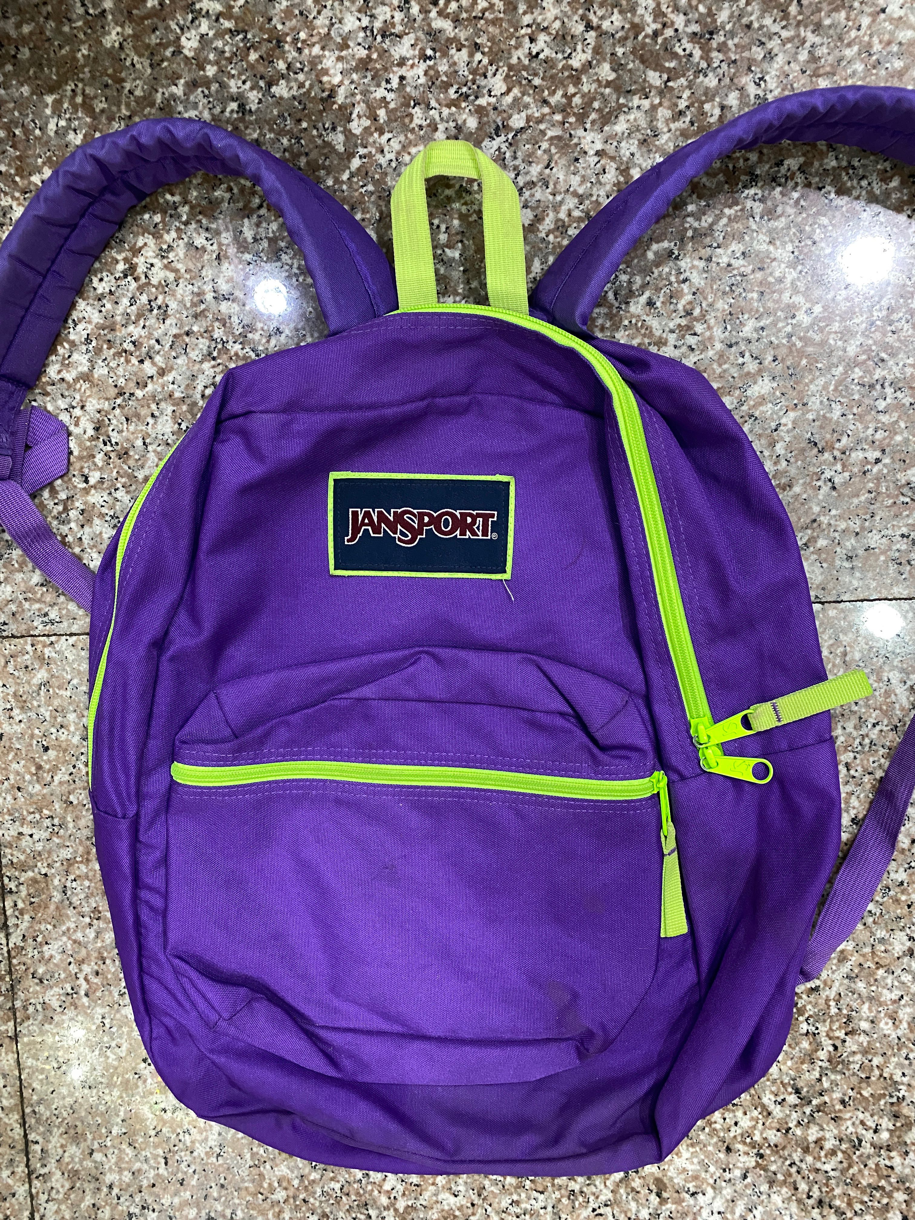 purple back pack