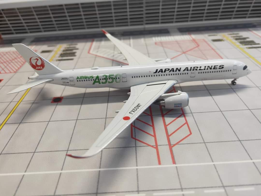 JC Wings Japan Airlines JAL 日本航空A350-900 綠Green 1:400 飛機 