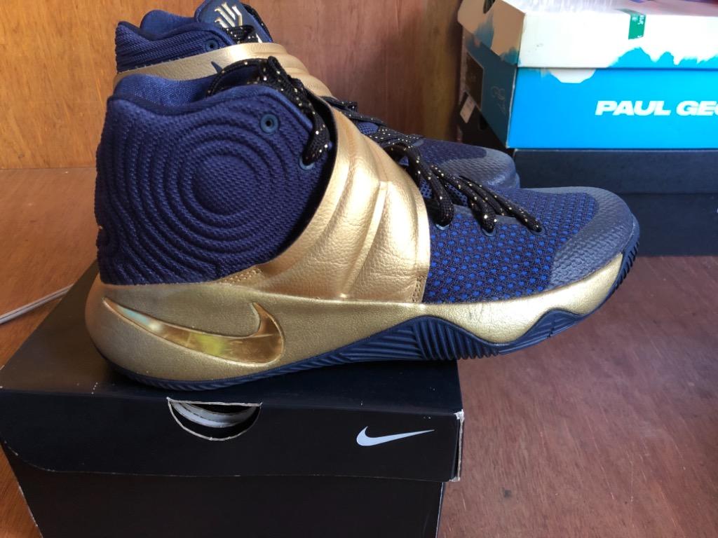 Kyrie 2 nike id darkblue gold Men s Fashion Footwear Sneakers