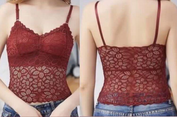 Lace Bandeau Women S Fashion Clothes Tops On Carousell