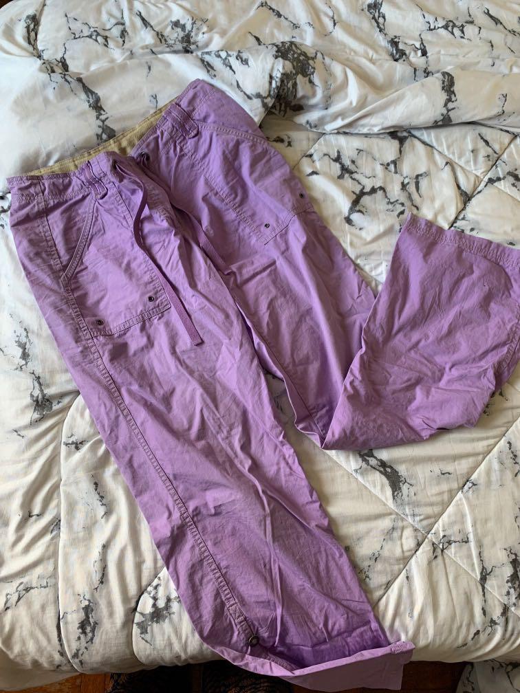 Light Purple Cargo Pants, Women's Fashion, Bottoms, Other Bottoms on