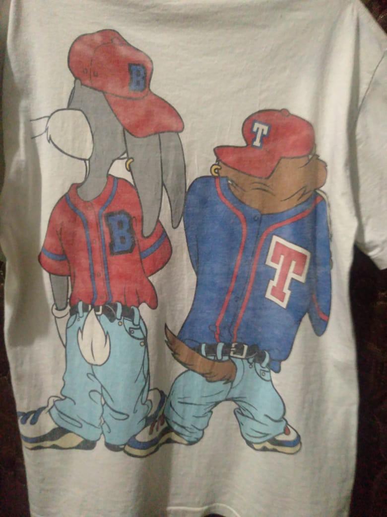 Looney Tunes Bugs Bunny Taz Kriss Kross Parody Vintage 1993 Double