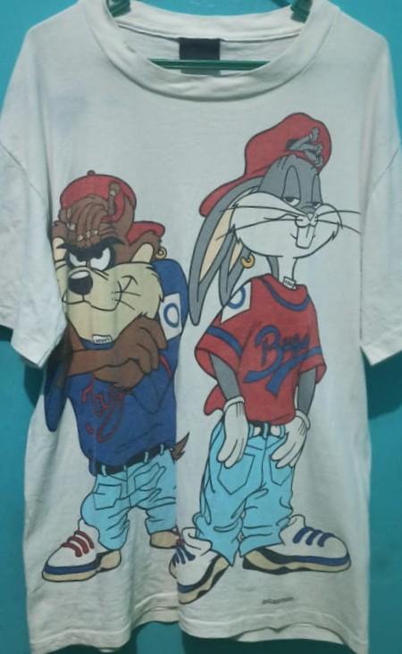 Looney Tunes Bugs Bunny Taz Kriss Kross Parody Vintage 1993 Double
