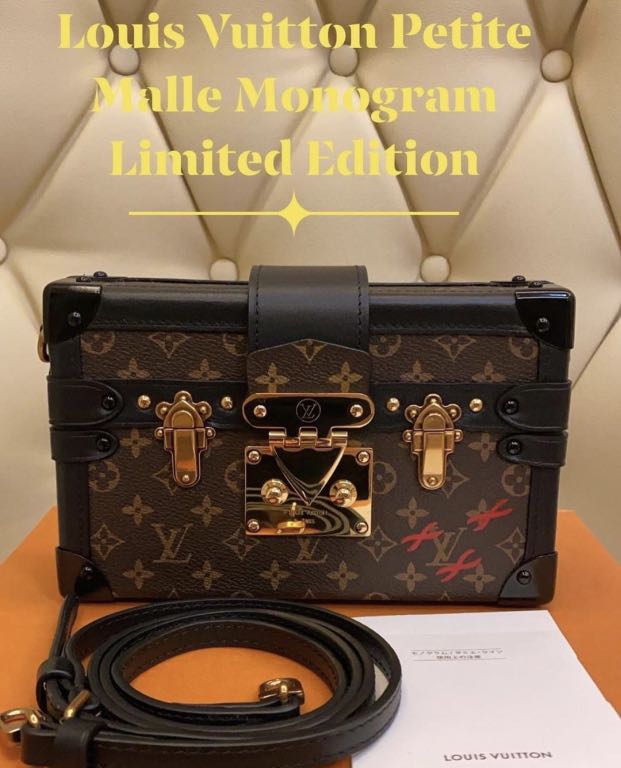 LOUIS VUITTON PETITE MALLE MONOGRAM LIMITED EDITION 🔥 Good as New!!!  Complete Inclusions!, Luxury, Bags & Wallets on Carousell