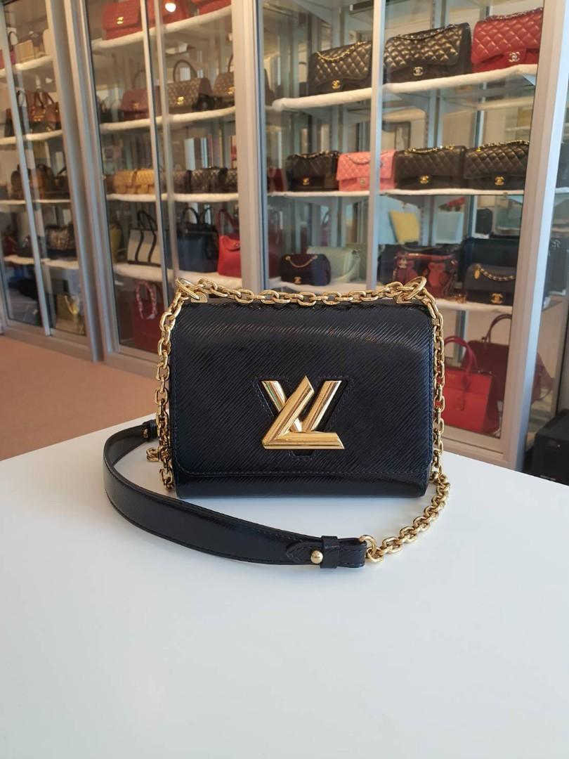 LV Twist PM Black EPI Leather, Luxury, Bags & Wallets on Carousell