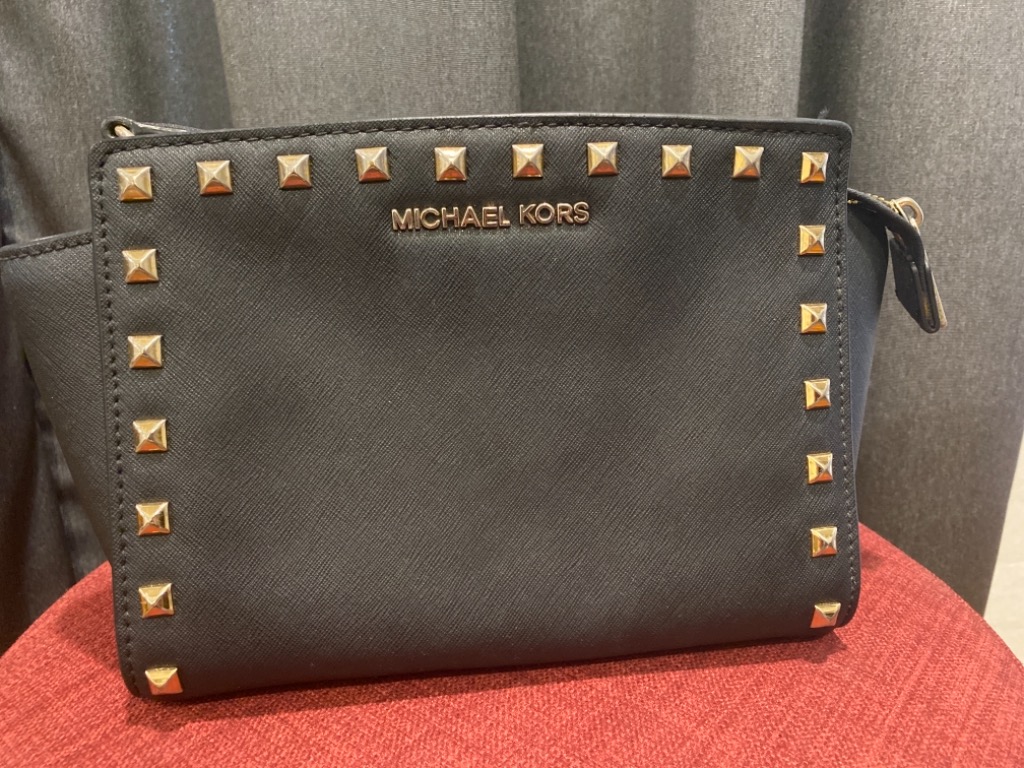Michael Kors studded leather crossbody bag Luxury Bags Wallets