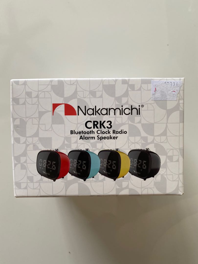 Nakamichi CRK3 Bluetooth clock radio alarm speaker, Audio, Soundbars