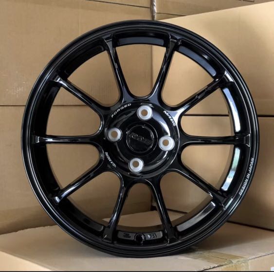 New 16 Rays Ze40 Gloss Black 4x100 Car Accessories Tyres Rims On Carousell