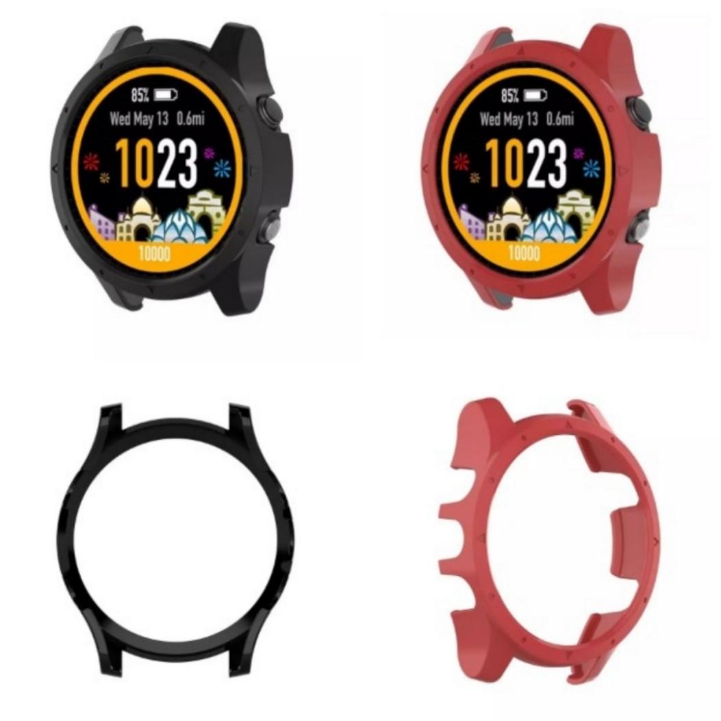 kwmobile Cases Compatible with Garmin Forerunner 610 Set of 2 Silicone Covers - Black//White Fitness Tracker Not Included