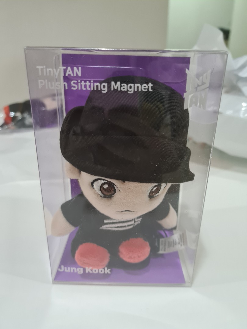 SALE ON HAND JK Tiny Tan Plush Sitting Magnet [purple whale accessory],  Hobbies  Toys, Memorabilia  Collectibles, K-Wave on Carousell