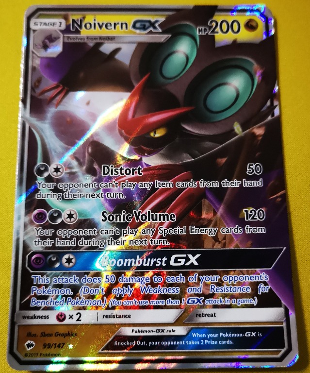 Pokemon Tcg Card Noivern Gx 99 147 Ultra Rare Tnt X 1 English Sun Moon Burning Shadows Singles Hobbies Toys Toys Games On Carousell