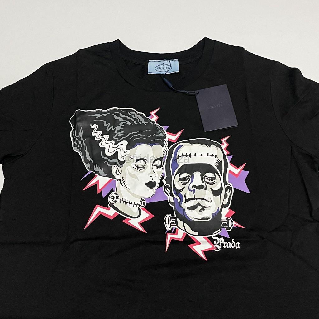 Prada Frankenstein Graphic Tee, Men's 