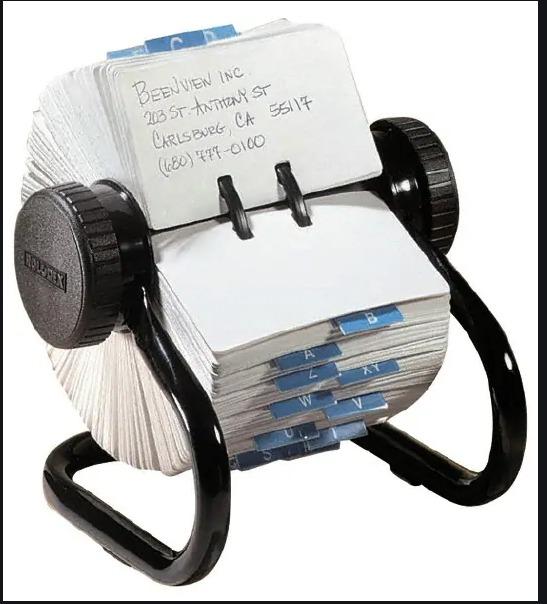 Rolodex Open Rotary 4 Inch Business Card File Sleeve Everything Else Others On Carousell