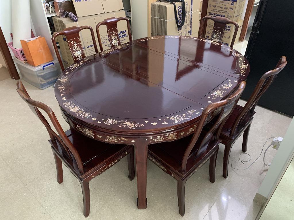 rosewood dining room hutch