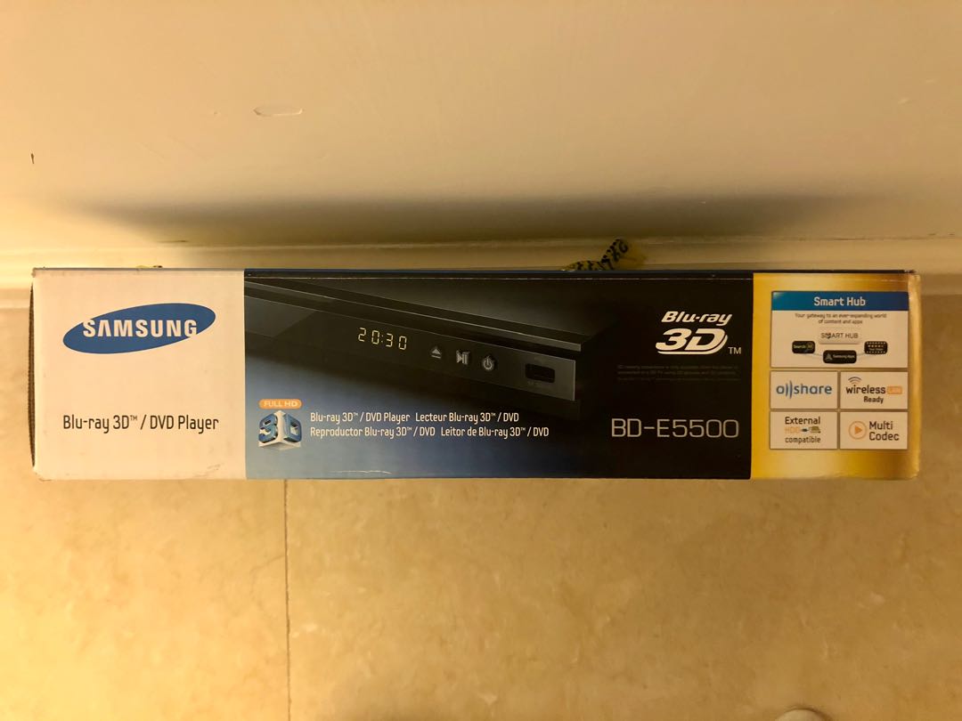 Samsung 3D / DVD Player (Model BD-E5500), 電視及其他電器, 電視& 其他電器, 藍光及播放器- Carousell