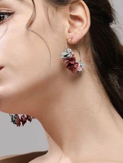 Shein Rhinestone & Faux Pearl Drop Earrings