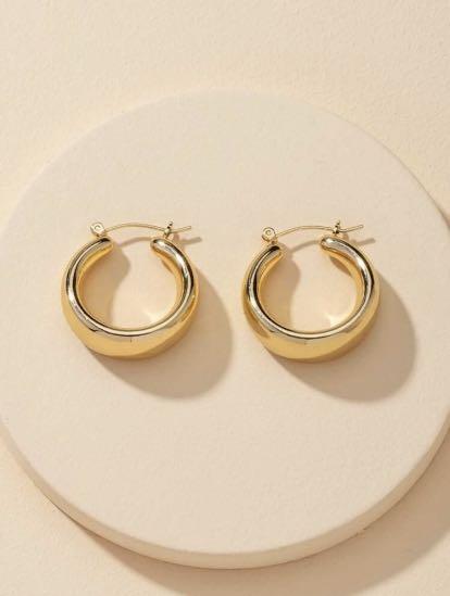 Shein gold sales hoop earrings