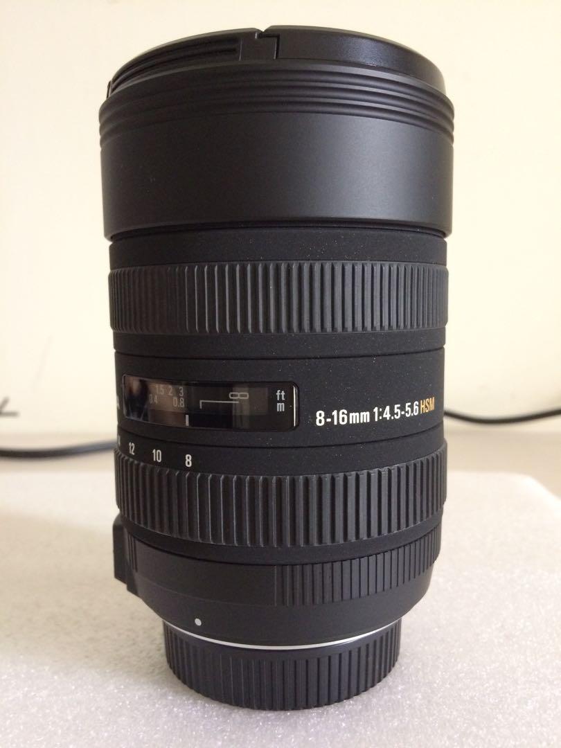 Sigma 8-16mm F4.5-5.6 DC HSM for Nikon, 相機攝影, 鏡頭及裝備在旋轉拍賣