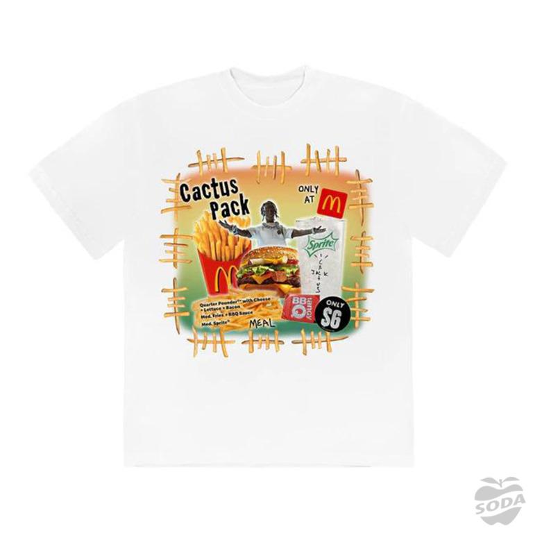 SODA 古著】TRAVIS SCOTT X CACTUS JACK X MCDONALD'S T-SHIRTS, 他的