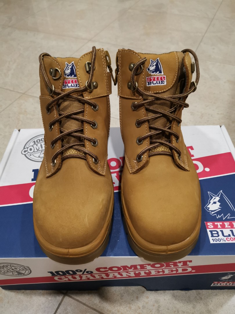 Steel blue safety shoes store