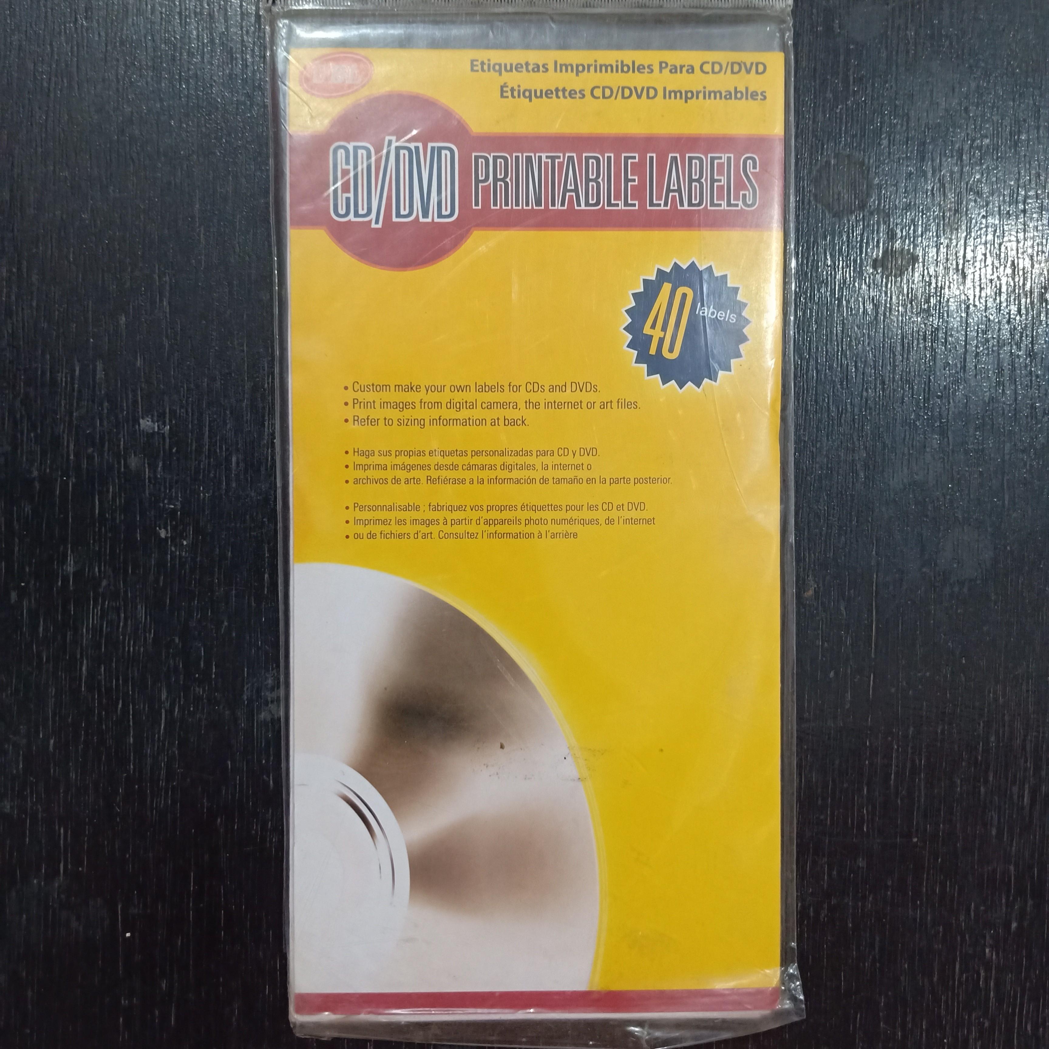 Sticker Label CD/DVD isi 40 pcs, Buku & Alat Tulis, Alat ...