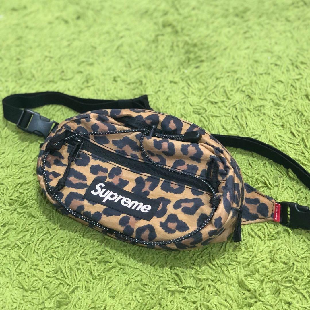Supreme leopard sling 2025 bag