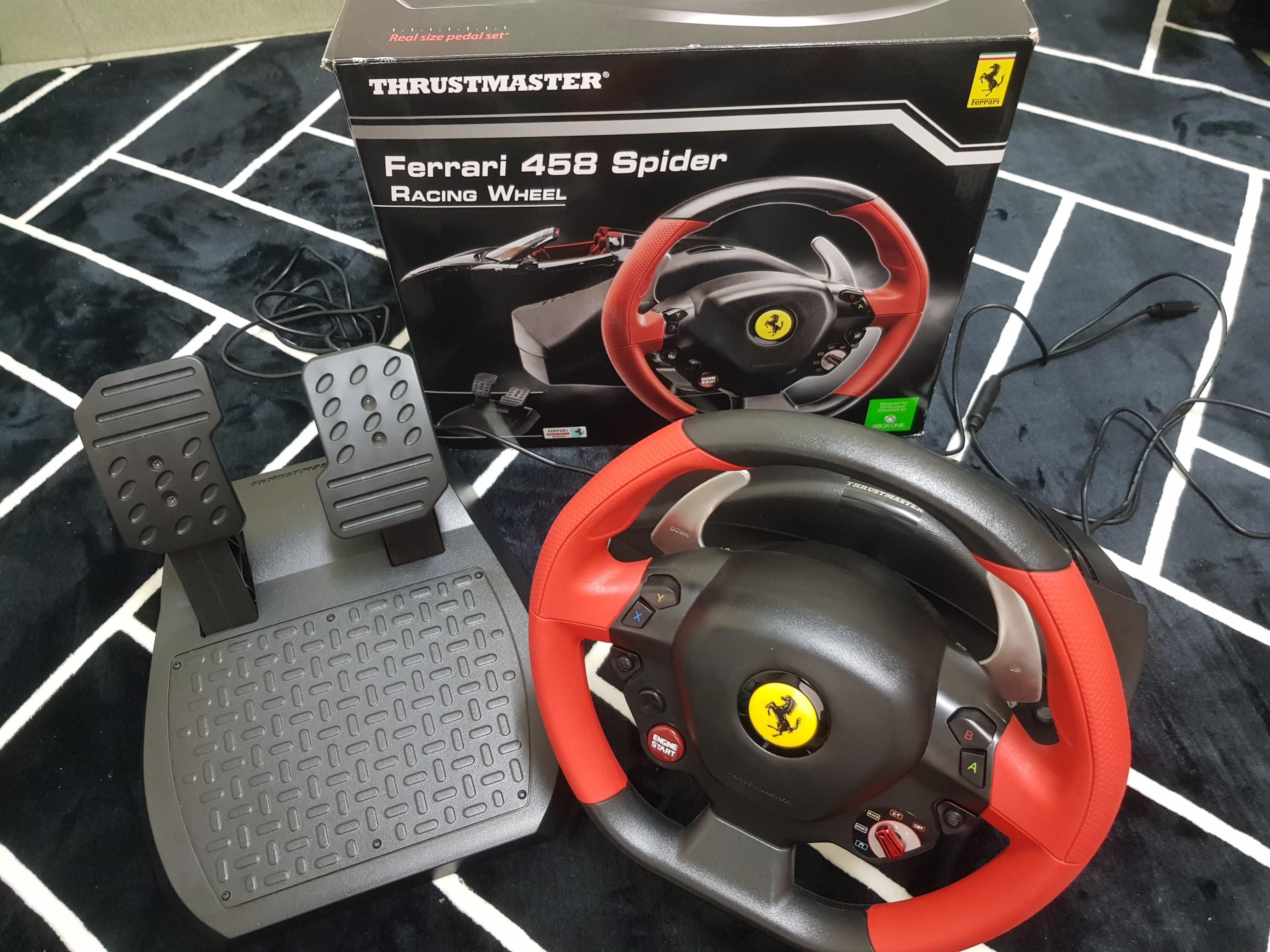 高質 Thrustmaster Racing Wheel Ferrari 458 Spider Edition XBOX Series X S, One,  PC ＿並行輸入品