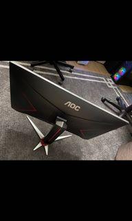 URGENT SALE ! AOC 27G2 , 27inch, 144 hz , 1 ms respond rate, G-Sync compatibility, G-2 series !  Box and receipt are included !