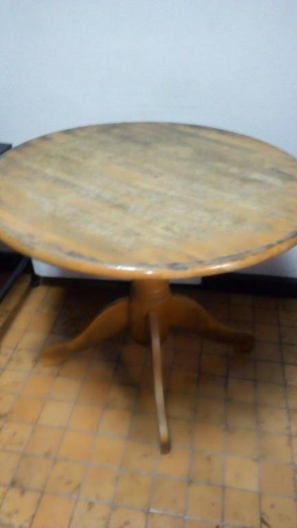 Used Round Wooden Dining Table, Used Wooden Round Dining Table