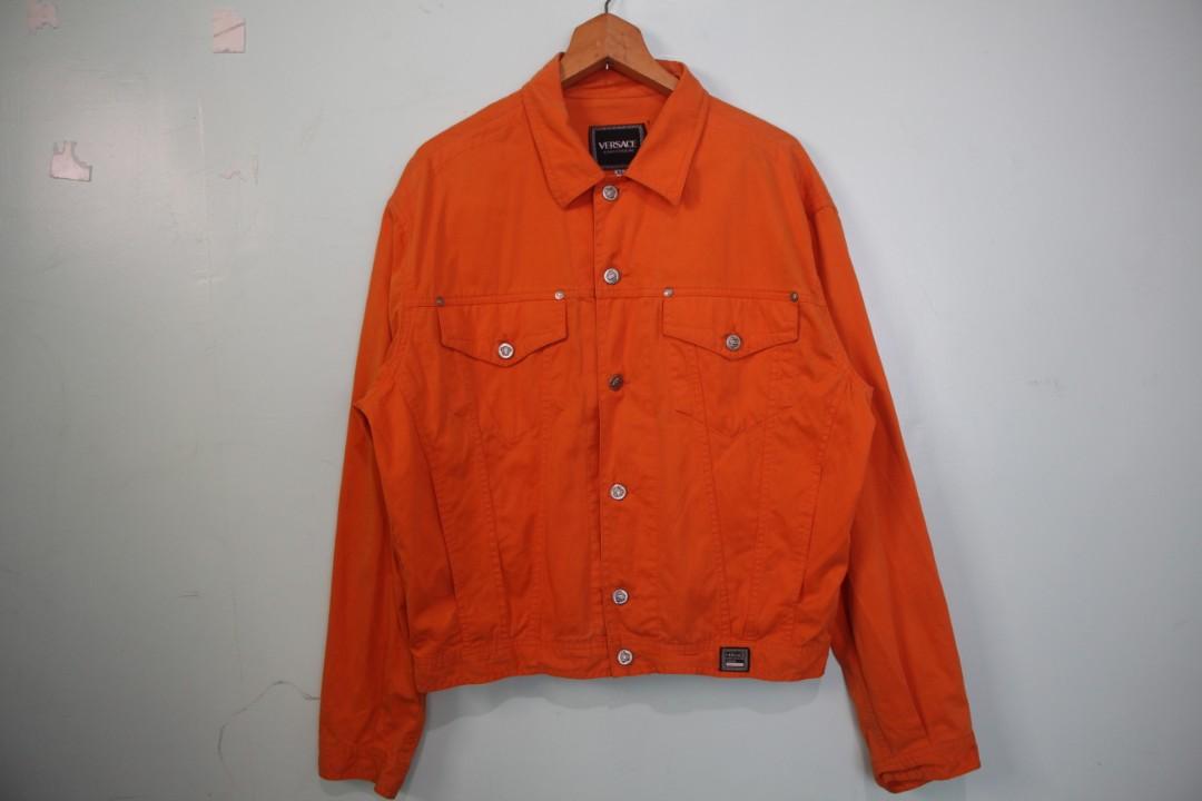 Versace clearance orange jacket