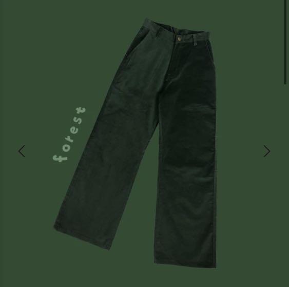 Forest green corduroy pants