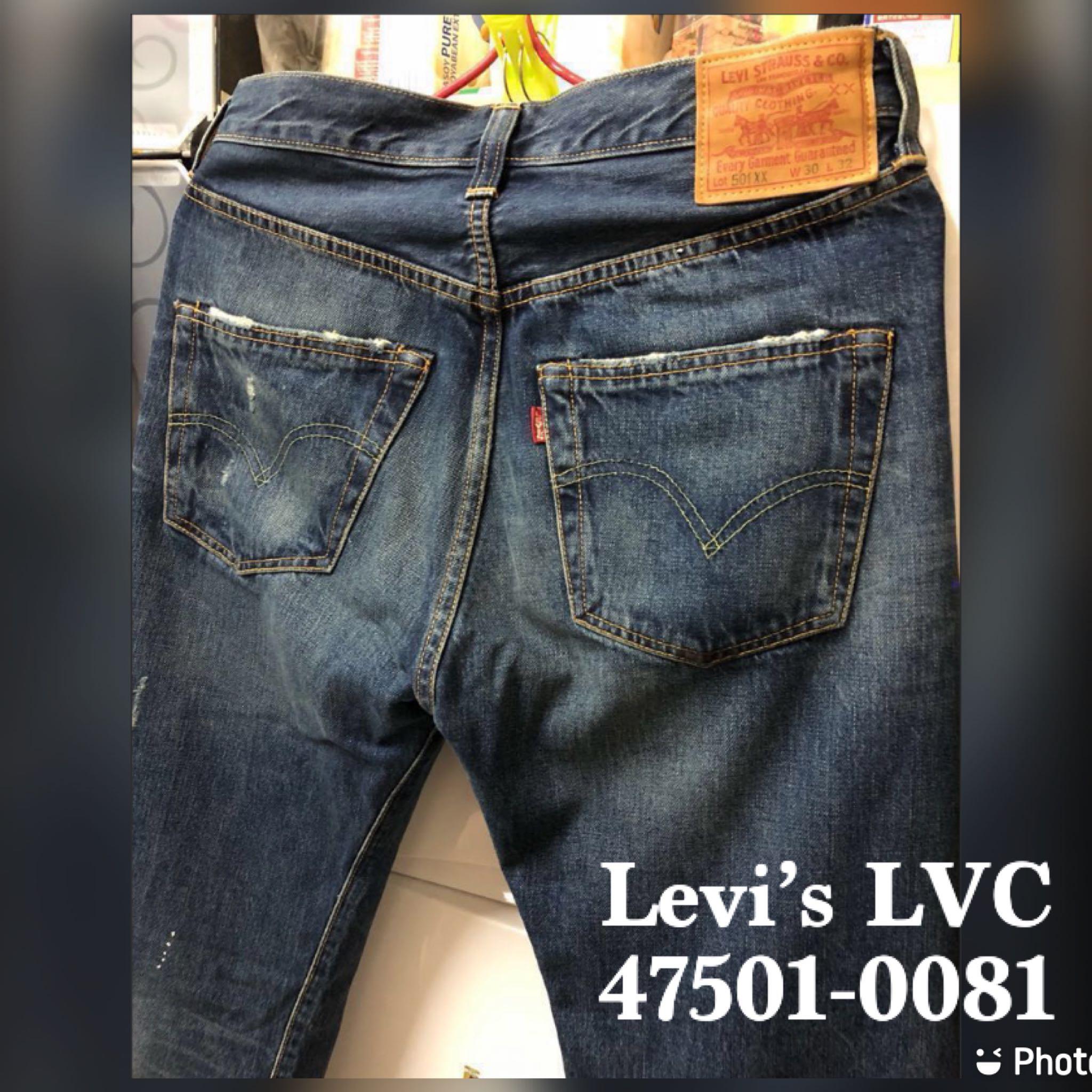 w30 リーバイス 90's LVC 47501xx バレンシア 濃紺 バレンシア LVC