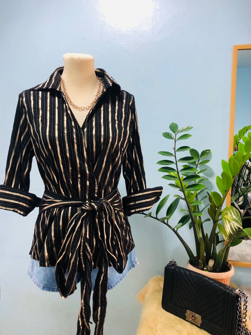 formal wrap top
