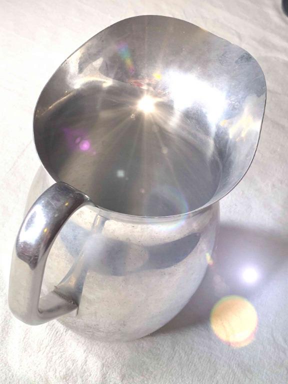 1960s Stainless Steel Vollrath US Military Hospital Water Pitcher