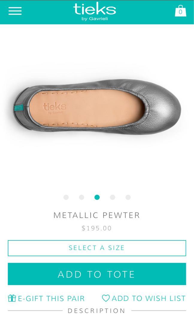 Tieks metallic 2025 pewter