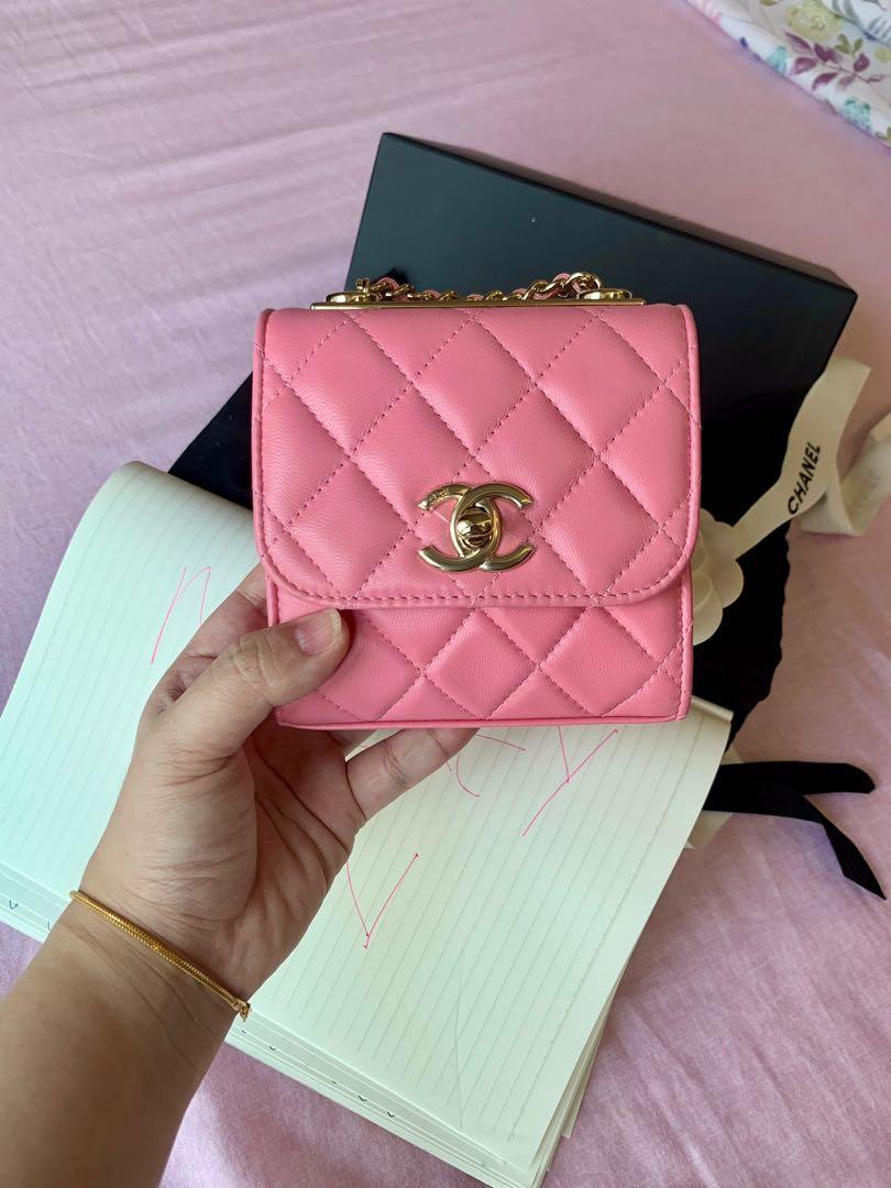 chanel mini trendy cc clutch on chain