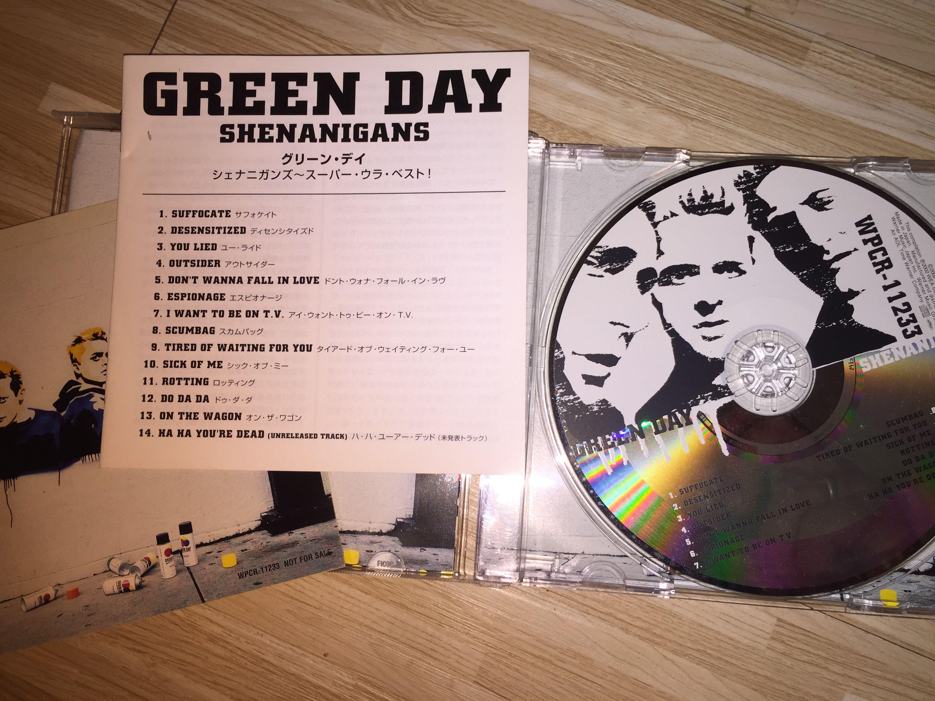 (日版) Green Day Shenanigans CD, 興趣及遊戲, 收藏品及紀念品, 明星周邊 Carousell