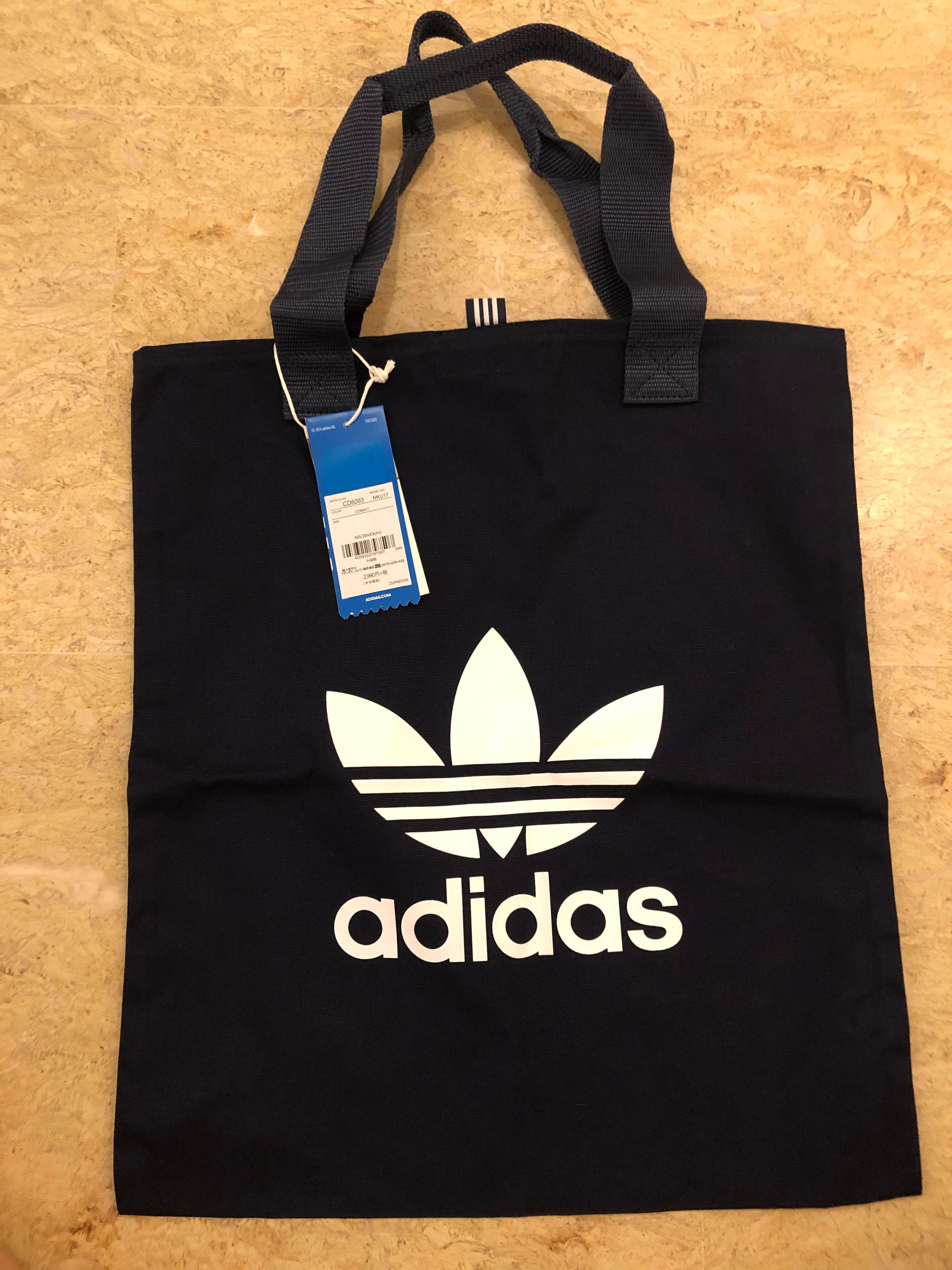 ADIDAS Originals Navy Logo Print Tote Bag