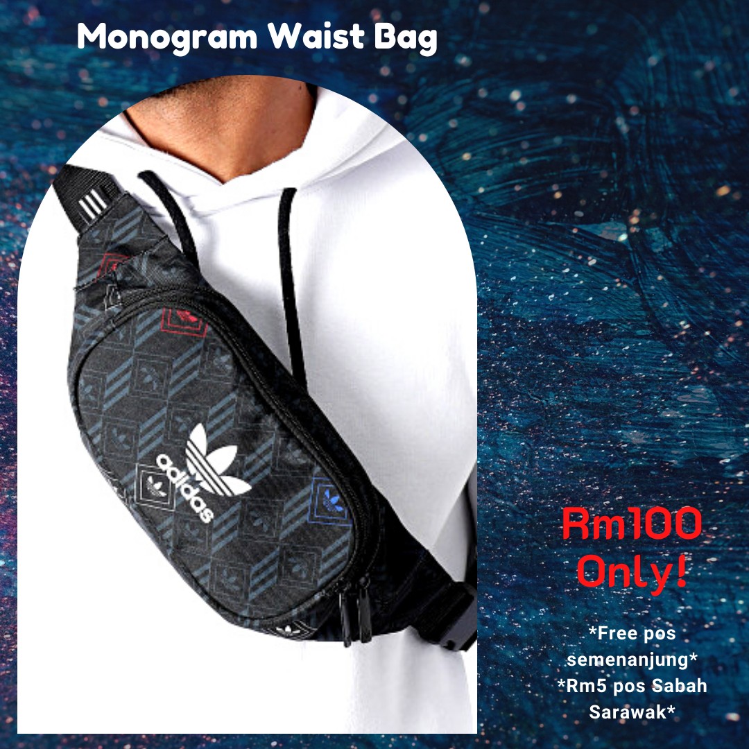 Adidas monogram waist 2025 bag