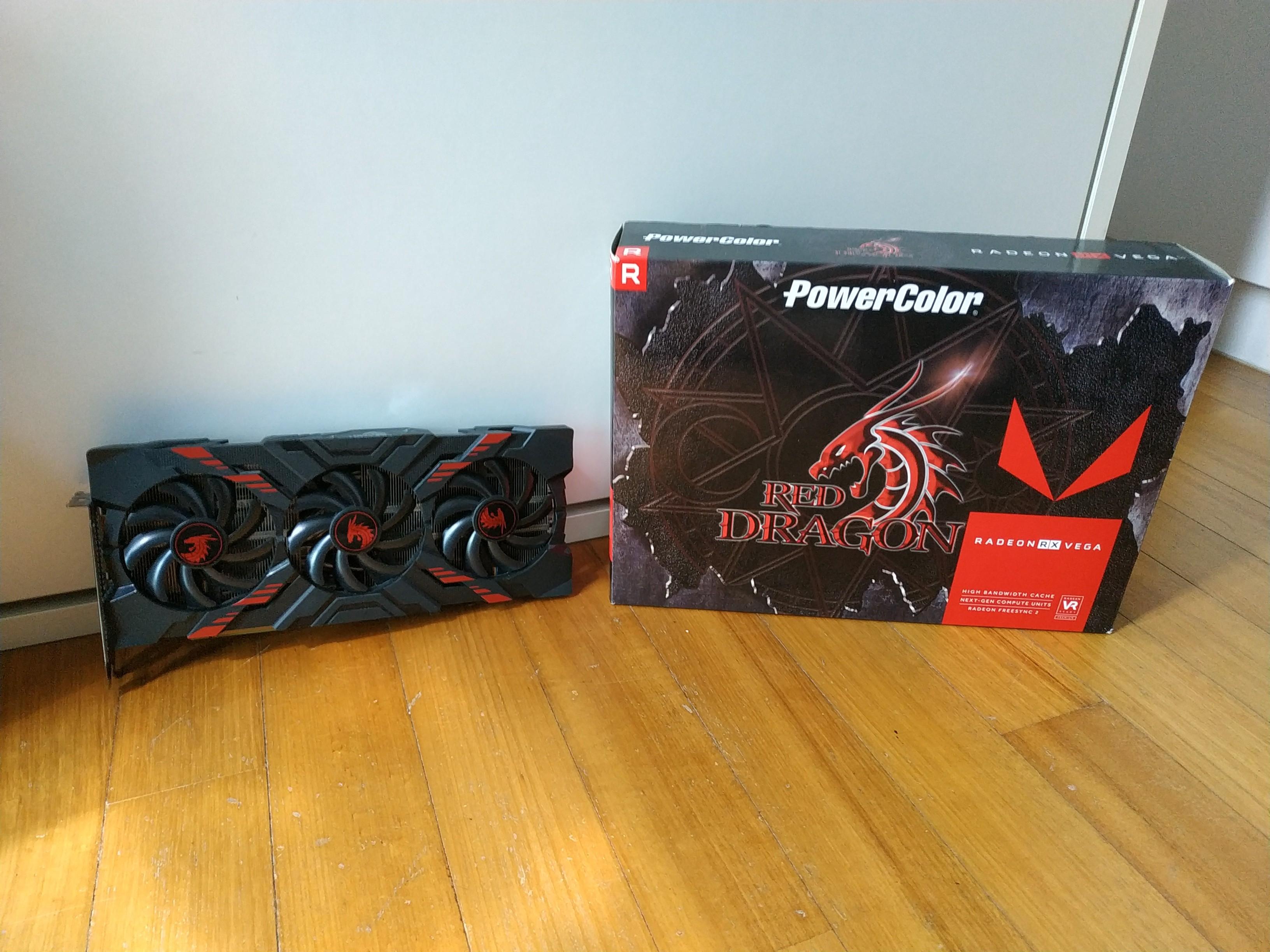 AMD Radeon PowerColor Red Dragon RX Vega 56 8GB HBM2 memory