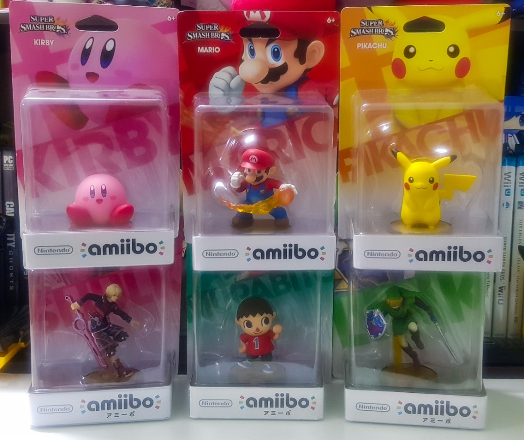 Amiibo Super Smash Bros | Pikachu Mario Kirby Shulk Villager Link, Video  Gaming, Gaming Accessories, Interactive Gaming Figures on Carousell