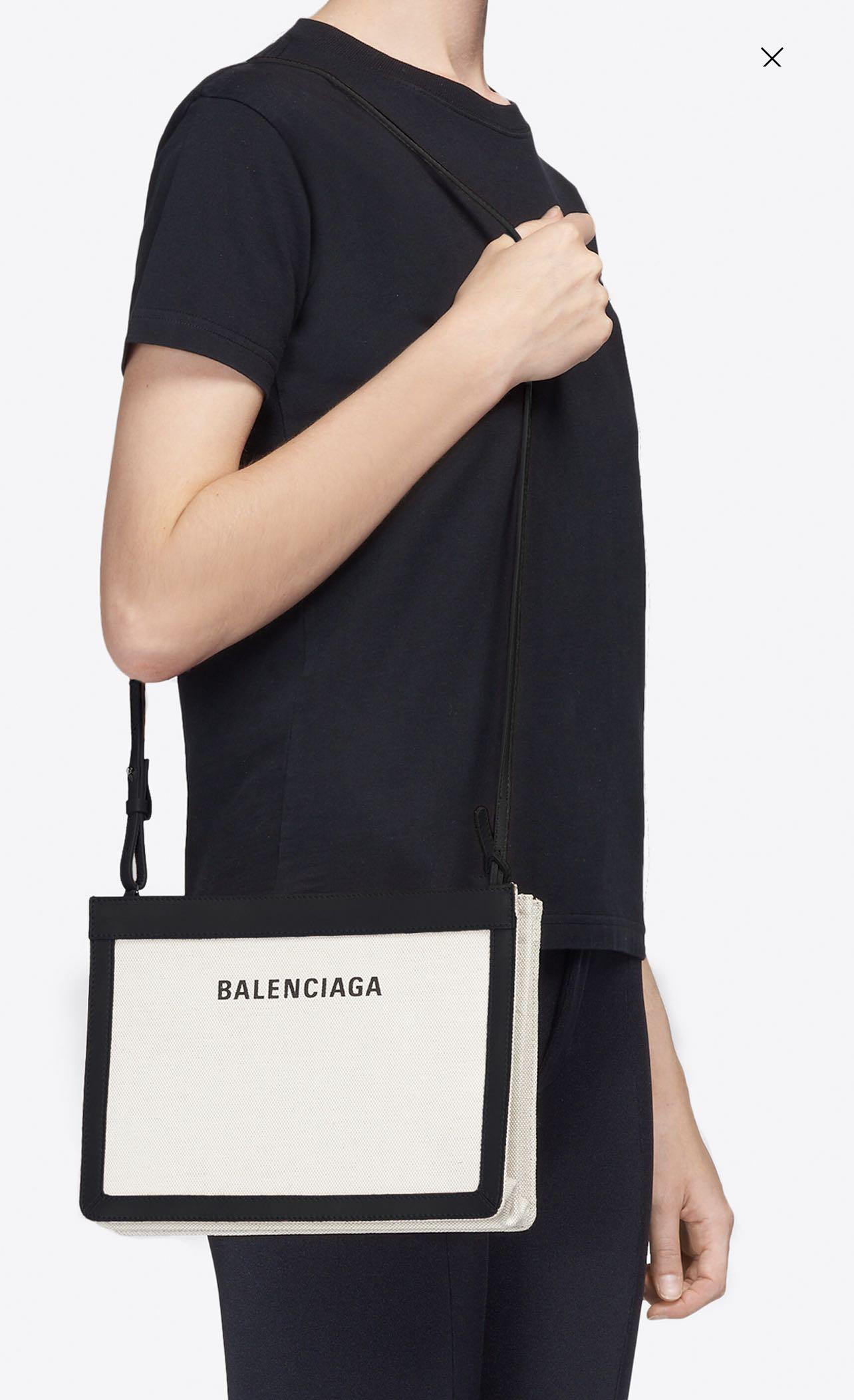 Balenciaga discount navy pouch