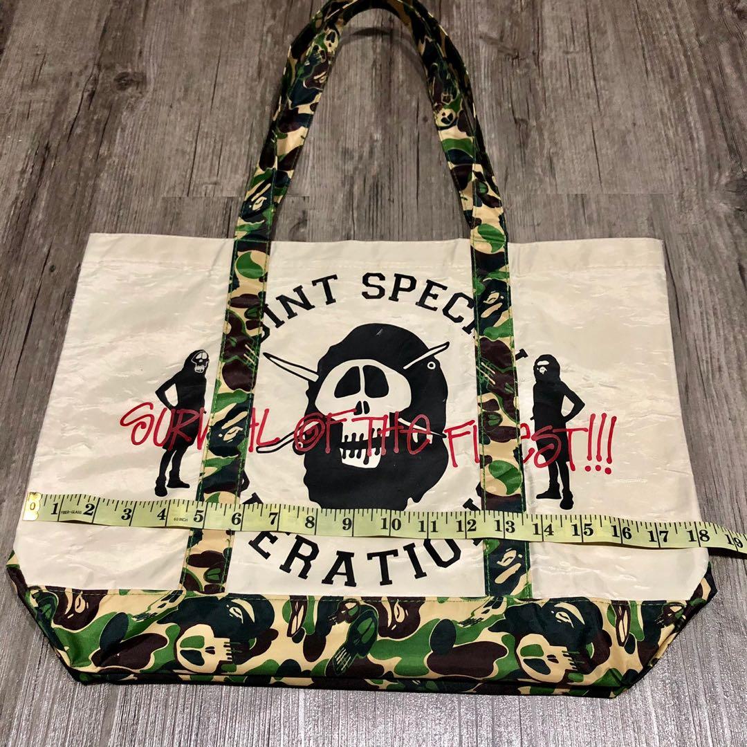 Bape stussy on sale tote bag