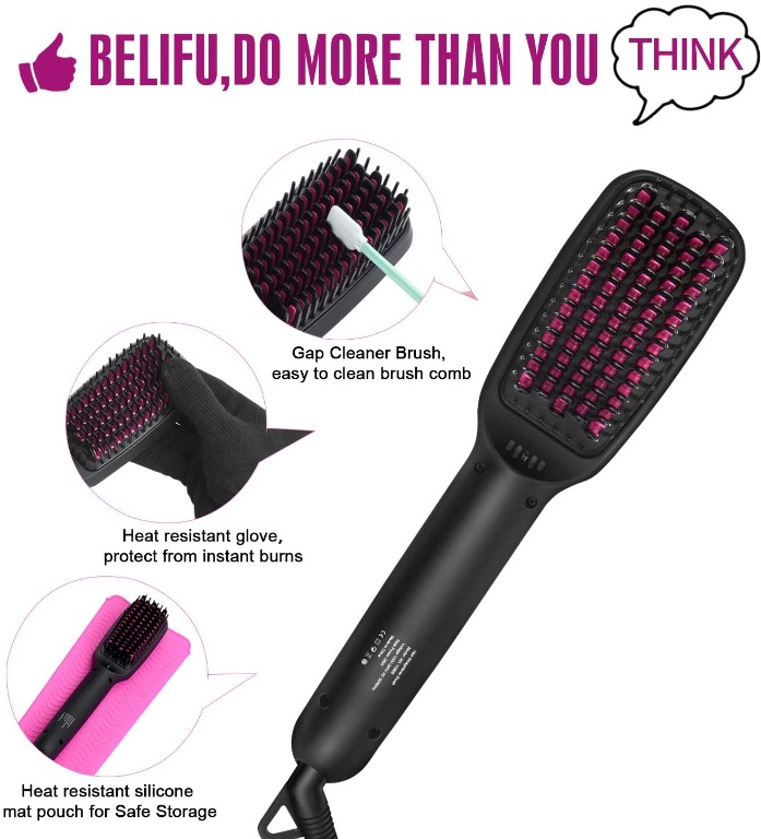 Belifu hair straightening brush reviews clearance