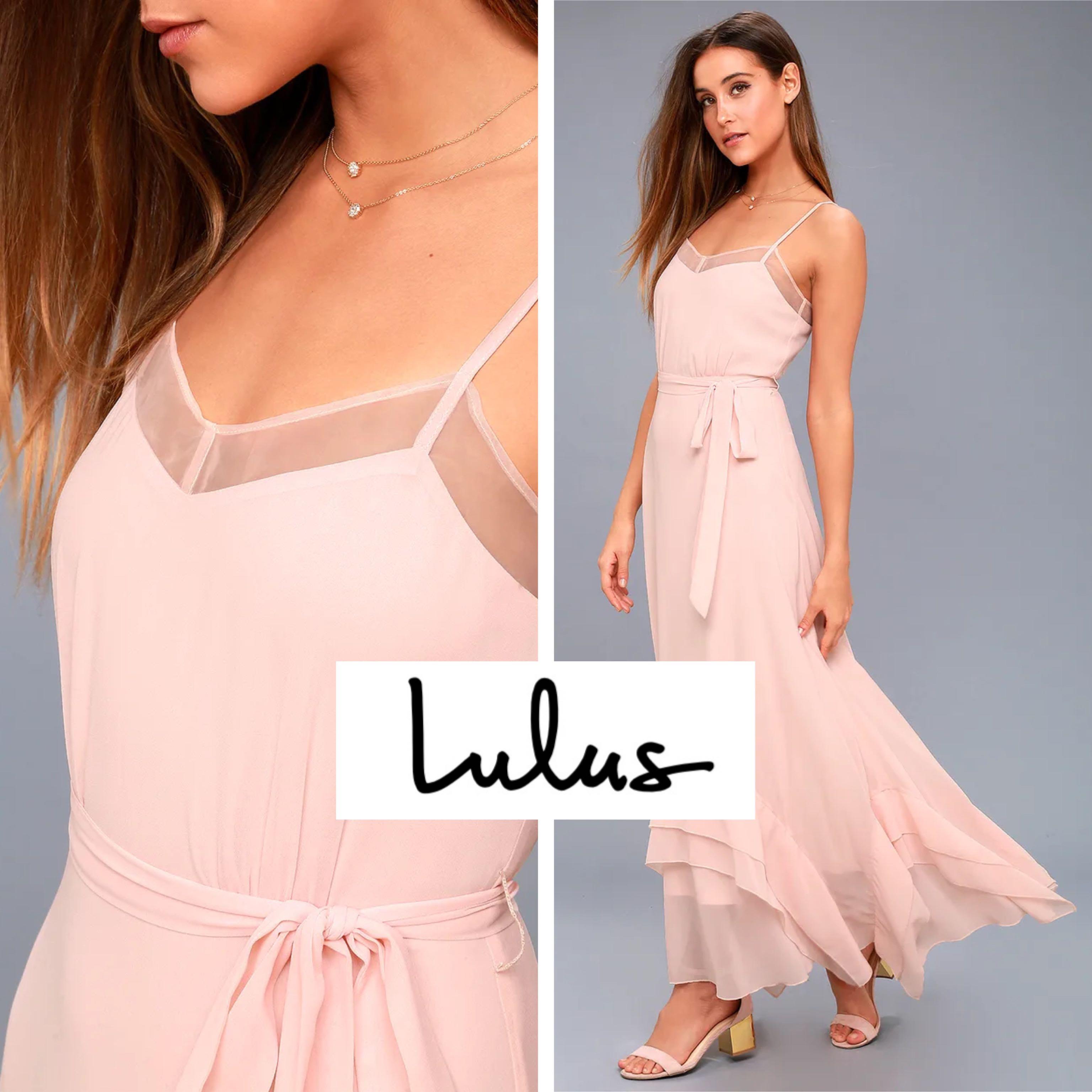 blush pink maxi