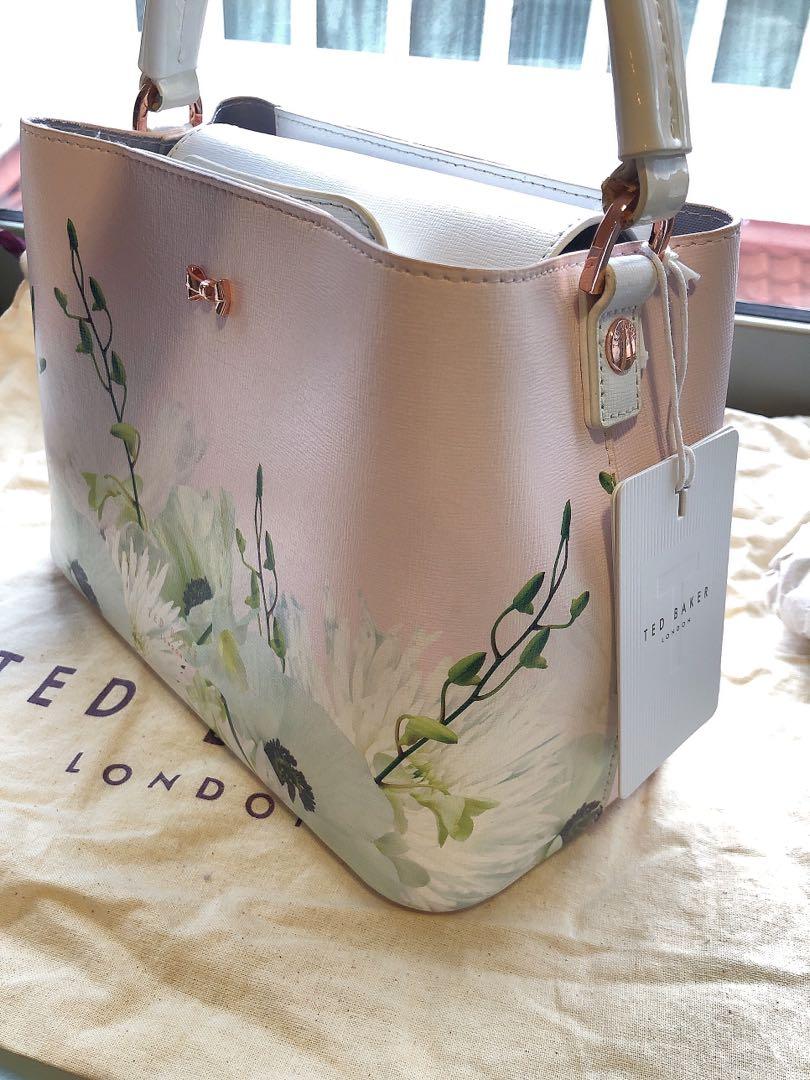 ted baker pale pink clutch bag