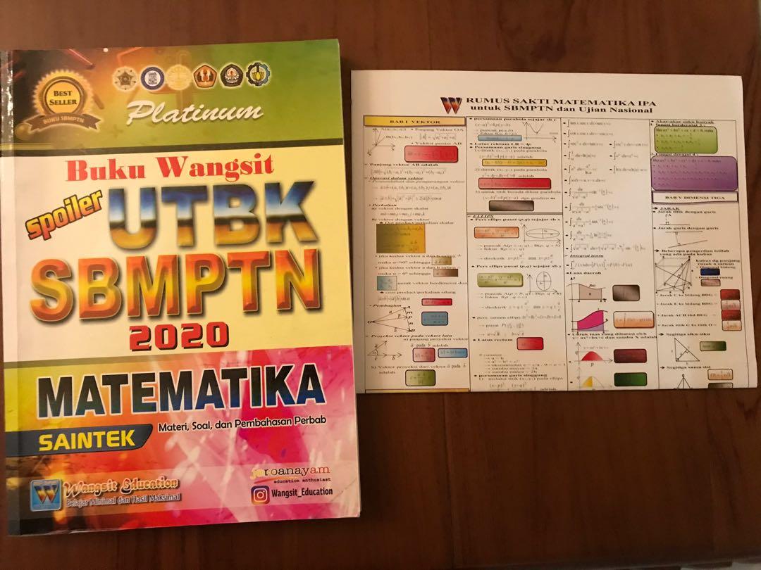 Buku Sbmptn 2020 Wangsit Matematika Saintek Rumus Buku Alat Tulis Buku Pelajaran Di Carousell